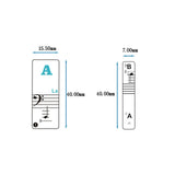 Maxbell Transparent Piano Keyboard Stickers for Beginners 88/61/54/49/37 Key