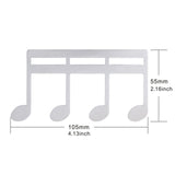 Maxbell Sheet Music Clips Sheet Music Folders for Guitar Note Paper Books Piano Argent