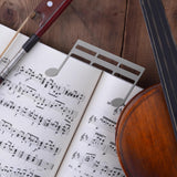 Maxbell Sheet Music Clips Sheet Music Folders for Guitar Note Paper Books Piano Argent