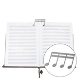 Maxbell Sheet Music Clips Sheet Music Folders for Guitar Note Paper Books Piano Argent