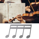 Maxbell Sheet Music Clips Sheet Music Folders for Guitar Note Paper Books Piano Argent