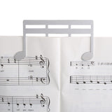 Maxbell Sheet Music Clips Sheet Music Folders for Guitar Note Paper Books Piano Argent