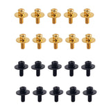 Maxbell Drum Lug Screws Drum Set Lightweight for Parts Replacement Accessories black