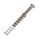 Maxbell 8 Pieces Double Coil Pickup Frame Screws Springs Potable for Guitar Parts Argent