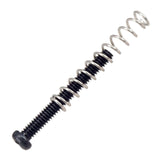 Maxbell 8 Pieces Double Coil Pickup Frame Screws Springs Potable for Guitar Parts Black