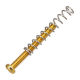 Maxbell 8 Pieces Double Coil Pickup Frame Screws Springs Potable for Guitar Parts Aureate