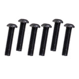 Maxbell Iron Guitar Bridge Saddles Screws Durable for Electric Guitar Bridge Parts Black