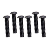 Maxbell Iron Guitar Bridge Saddles Screws Durable for Electric Guitar Bridge Parts Black