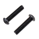 Maxbell Iron Guitar Bridge Saddles Screws Durable for Electric Guitar Bridge Parts Black