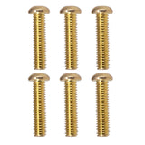 Maxbell Iron Guitar Bridge Saddles Screws Durable for Electric Guitar Bridge Parts Aureate