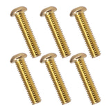 Maxbell Iron Guitar Bridge Saddles Screws Durable for Electric Guitar Bridge Parts Aureate