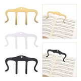 Maxbell Metal Musical Book Holder for Pianos Cookbook Reading Sheet Music Stands Black