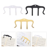Maxbell Metal Musical Book Holder for Pianos Cookbook Reading Sheet Music Stands Black