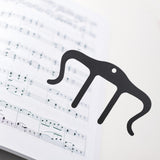 Maxbell Metal Musical Book Holder for Pianos Cookbook Reading Sheet Music Stands Black