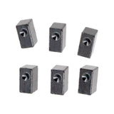 Maxbell 6 Pieces Electric Guitar Tremolo Bridge Saddle Pro String Lock Insert Blocks