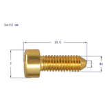 Maxbell Electric Guitar Bridge Saddles Locking String Screws for Guitar Repairing Aureate