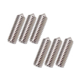 Maxbell Electric Guitar Bridge Saddles Locking String Screws for Instrument Parts Argent