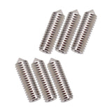 Maxbell Electric Guitar Bridge Saddles Locking String Screws for Instrument Parts Argent