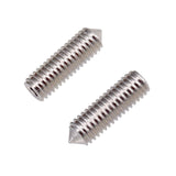 Maxbell Electric Guitar Bridge Saddles Locking String Screws for Instrument Parts Argent