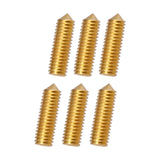 Maxbell Electric Guitar Bridge Saddles Locking String Screws for Instrument Parts Aureate