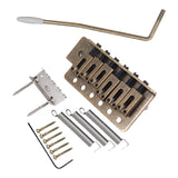 Maxbell Electric Guitar Tremolo Bridge Single Tremolo Bridge for 6 Strings Guitar