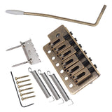 Maxbell Electric Guitar Tremolo Bridge Single Tremolo Bridge for 6 Strings Guitar