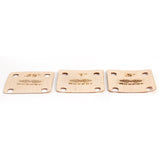 Maxbell 3 Pieces 4 Holes Neck Plate Gaskets 0.25 0.5, 1 Degrees for Electric Guitar