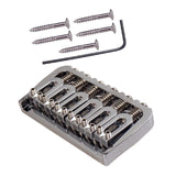 Maxbell 52.5mm Electric Guitar Hardtail Fixed Bridge Set for 6 Strings Guitar Parts