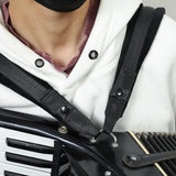 Maxbell 2 Pieces Accordion Straps Musical Instrument Accessory Replacement for Bass  42cm Shoulder Pads