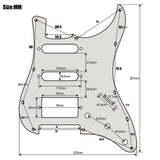 Maxbell Loaded Guitar Pickguard SSH with Push Pull Switch for Replaces
