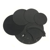 Maxbell 10Pcs Drum Mute Pads Hi Hat & 2 Cymbal Mutes Quiet Practicing Pad Reusable