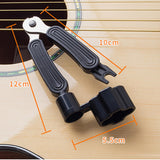 Maxbell 3 in 1 Guitar String Winder with String Cutter Universal for Ukelele Bass