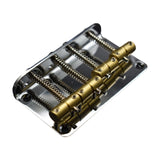 Maxbell 4 String Bass Bridge Tailpiece Fixed Saddles for Bass Accessories