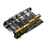 Maxbell 4 String Bass Bridge Tailpiece Fixed Saddles for Bass Accessories