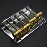Maxbell 4 String Bass Bridge Tailpiece Fixed Saddles for Bass Accessories