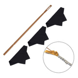 Maxbell Flute Cleaner Flute Cleaning Supplies Multifunctional for Cleaning Polishing 3pcs Cloth Rod