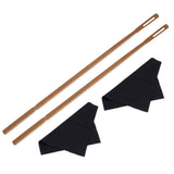 Maxbell Flute Cleaner Flute Cleaning Supplies Multifunctional for Cleaning Polishing 2pcs Rod 2pcs Cloth