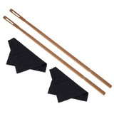 Maxbell Flute Cleaner Flute Cleaning Supplies Multifunctional for Cleaning Polishing 2pcs Rod 2pcs Cloth