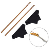 Maxbell Flute Cleaner Flute Cleaning Supplies Multifunctional for Cleaning Polishing 2pcs Rod 2pcs Cloth