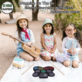 Maxbell Silicone Electronic Drum Set with Drumsticks and Pedal Controller for Gifts