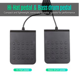 Maxbell Silicone Electronic Drum Set with Drumsticks and Pedal Controller for Gifts