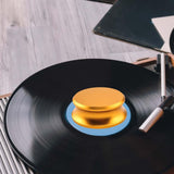 Maxbell Turntable Disc Record Stabilizer Level Record Pad for HiFi Record Player Golden