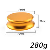 Maxbell Turntable Disc Record Stabilizer Level Record Pad for HiFi Record Player Golden