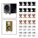 Maxbell Speaker Shock Absorber Feet Audiophile Shockproof Stand Pad for Electronics Black