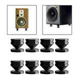 Maxbell Speaker Shock Absorber Feet Audiophile Shockproof Stand Pad for Electronics Black