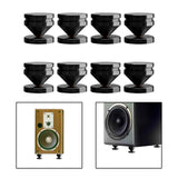 Maxbell Speaker Shock Absorber Feet Audiophile Shockproof Stand Pad for Electronics Black