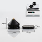 Maxbell Speaker Shock Absorber Feet Audiophile Shockproof Stand Pad for Electronics Black