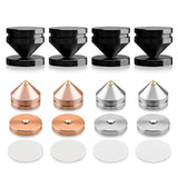 Maxbell Speaker Shock Absorber Feet Audiophile Shockproof Stand Pad for Electronics Golden
