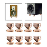 Maxbell Speaker Shock Absorber Feet Audiophile Shockproof Stand Pad for Electronics Golden