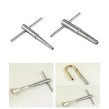 Maxbell Ratchet Tap Wrench Steel Tapping Ratchet Hand Tool for Trombone Trumpet 1.3cm